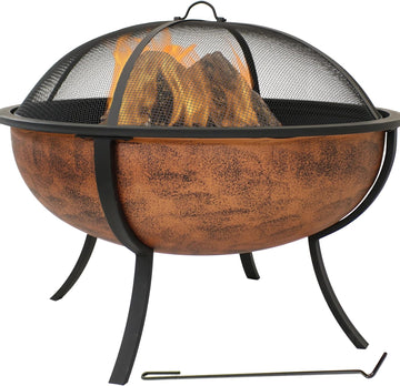 32-Inch Outdoor Wood-Burning Fire Pit