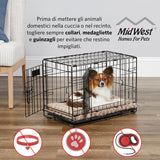 36-Inch LifeStages Crate for Medium-Large Breeds, 41-70 lbs, Double Door Folding Dog Crate with Divider Panel
