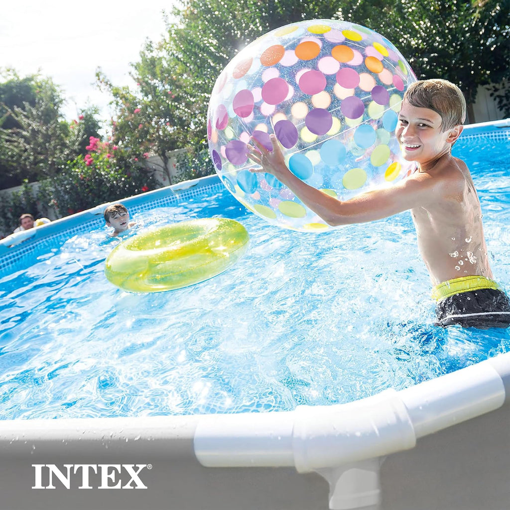 Prism Frame 12ft x 30in Round Above Ground Swimming Pool | 26710EH - Pool Only (Pump Not Included) - Reinforced Steel