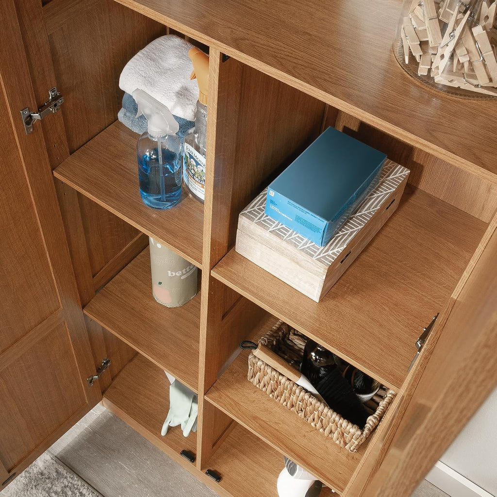 Select Storage Cabinet, Pantry Cabinet Kitchen Storage with Adjustable Shelves, Bathroom Storage Cabinet, in Highland