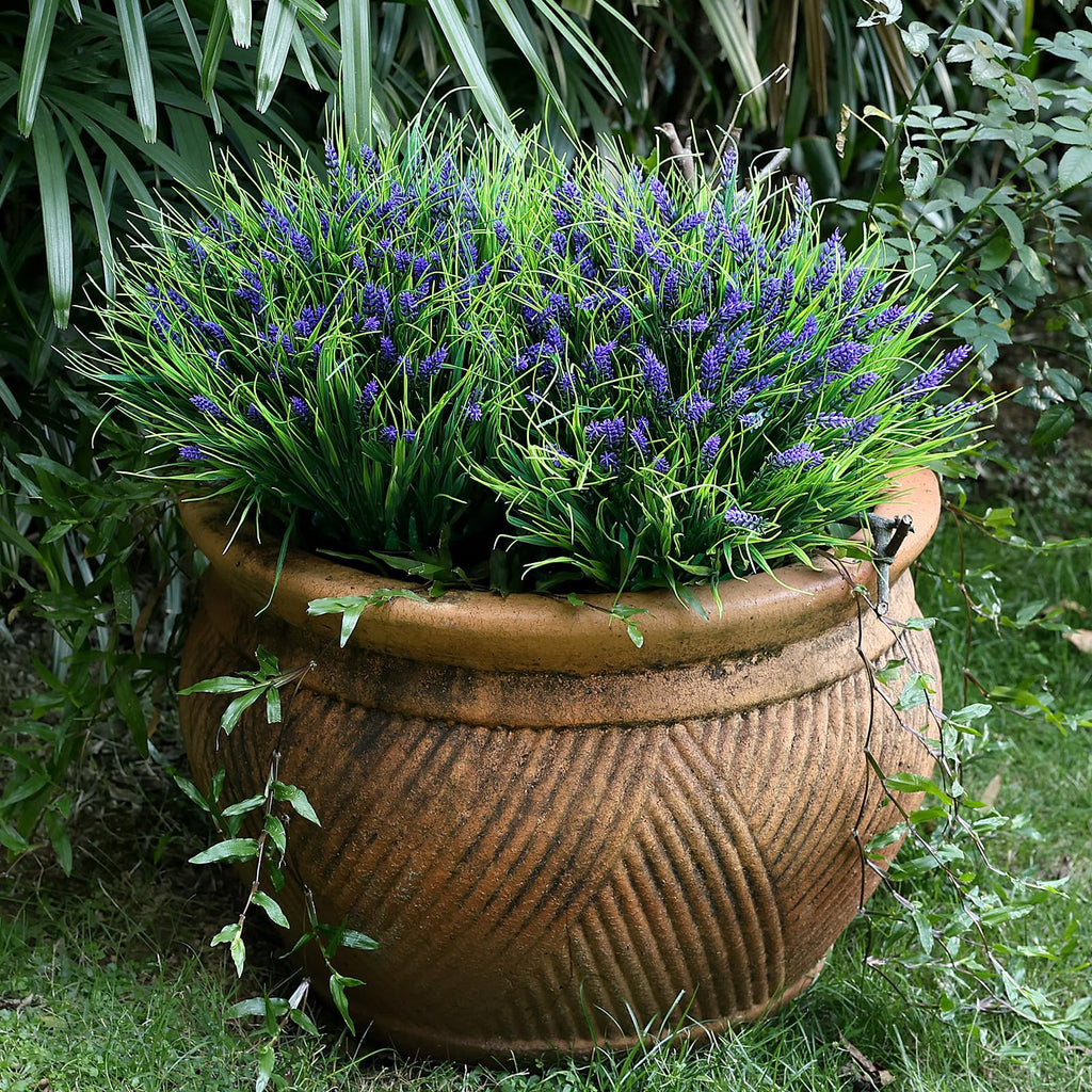2 Sets Potted Artificial Plants for Outdoor, Pre-Made