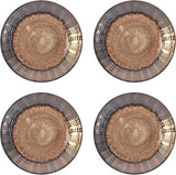 Gourmet Basics Verona 16-Piece Stoneware Dinnerware Set, Service for 4, Includes Dinner Plates, Salad Plates