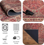 3x5 Rug - Machine Washable Entry Rug with Non-Slip Backing, Ideal