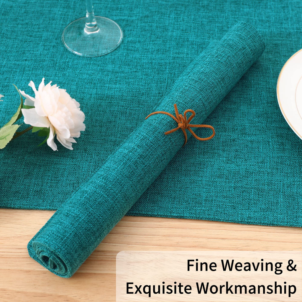 Cloths Placemats for Dining Table Set of 6, 13" x 19", Teal