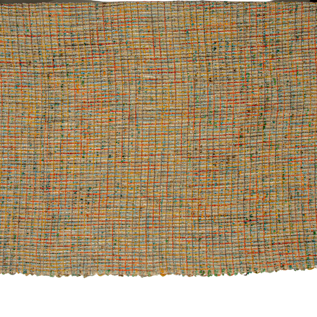 Woven Acrylic Bouclé Throw Blanket with Fringe, Multicolor