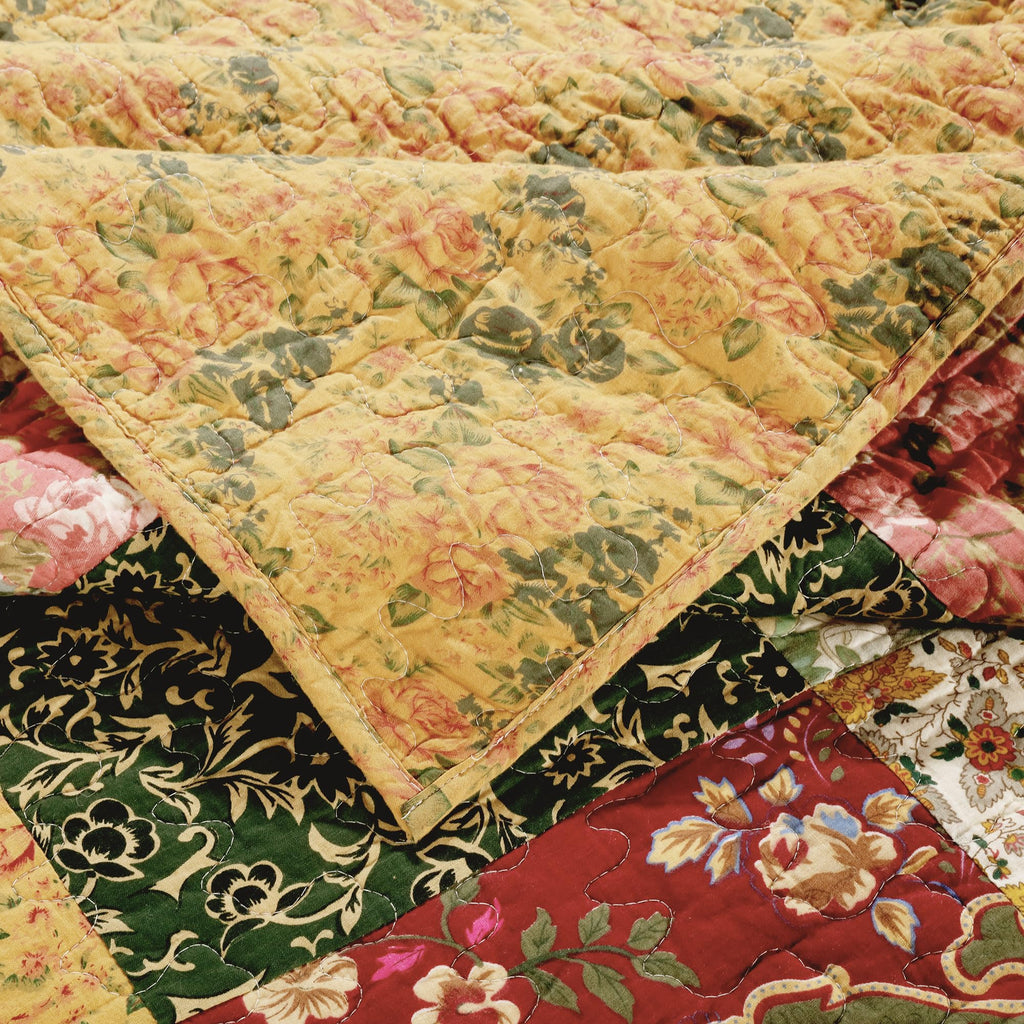 Home Antique Chic Quilted Patchwork Throw, 50" x 60", Multicolor