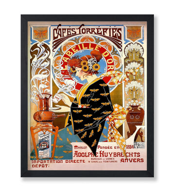 Master Vintage Cafe Torrefies Poster - Retro Roasted Coffee Print - Food & Drink Design - Cafe Design - Coffee Lover