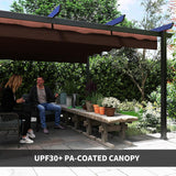 13' x 13' Retractable Pergola Canopy with Stronger Aluminum Frame, Outdoor Pergola Sun Shade Shelter for Garden, Patio