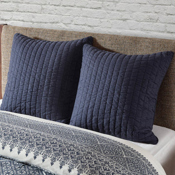 100% Cotton Single Euro Sham - European Square Decorative Pillow Cover, Hidden Zipper Closure (Pillow Insert NOT