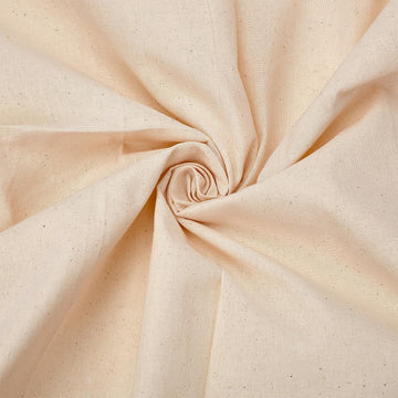 1 Yard 63 Inches Cotton Muslin Fabric, Natural Unbleached Muslin Linen Fabrics, Medium Weight Muslin Cloth for Sewing