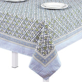 60'' x 90'' Cotton Tablecloth Handmade Cotton Floral Tablecloth Washable Print Rectangle Table Cover