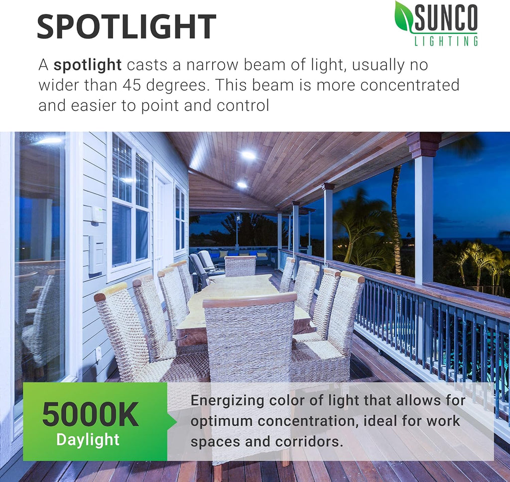 4 Pack PAR38 LED Bulbs, 15W=120W, Dusk to Dawn Flood Light, E26 | 1250LM, 5000K Daylight Photocell Sensor, Wet-Rated