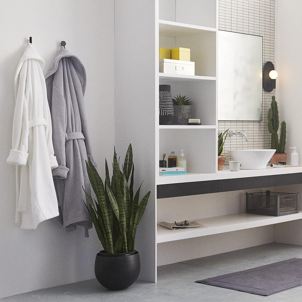 Luxury Cotton Bath Robe, OEKO-TEX Certified, Plush & Machine Washable - Premium Turkish Plush Robes
