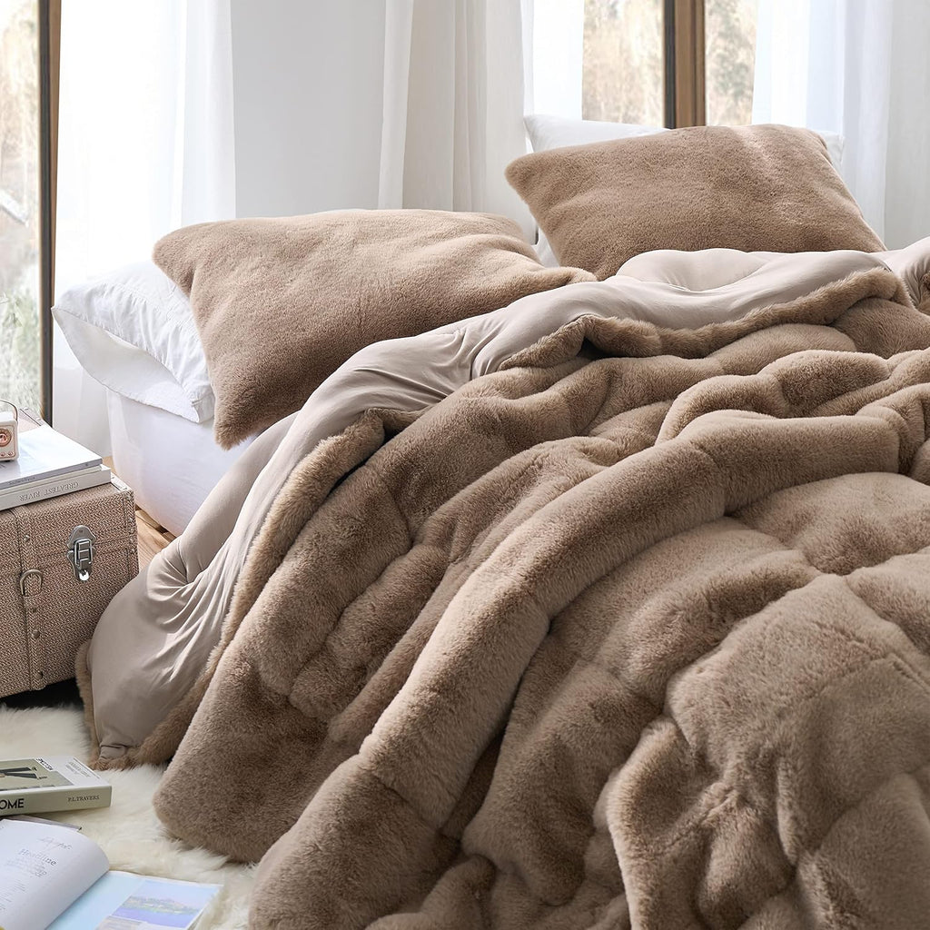 Chunky Bunny Yoga - Coma Inducer King Oversized Comforter - Cobblestone | Experience Coma Worthy Sleep with Plush