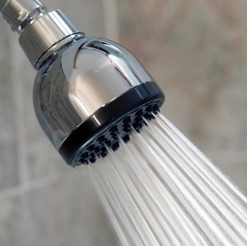 3 Inch High Pressure Shower Head - Best Pressure Boosting, Wall Mount, Bathroom Showerhead For Low Flow Showers