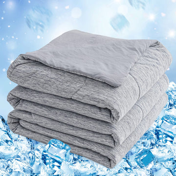 Cooling Comforter Cooling Blanket, Q-Max 0.45 Cool Sleeping Summer Blanket for Hot Sleeper Night Sweats, Twin XL 60"