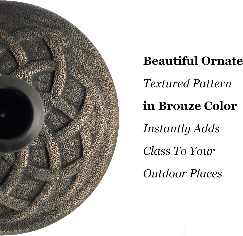 911554 21 Pound Umbrella Base, Bronze