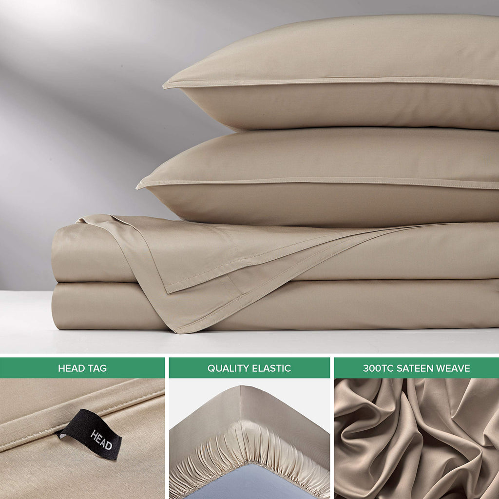Sheets 100% Genuine Bamboo Viscose, King, Sand