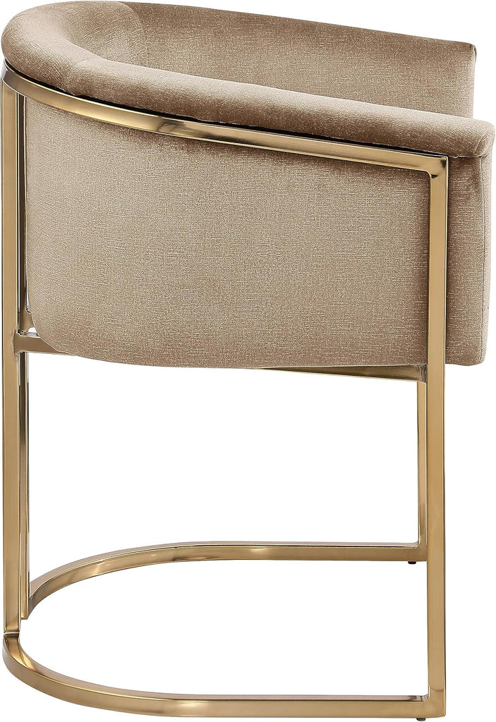 Meridian Furniture 758Beige-C Tierra Collection Modern | Contemporary Upholstered Dining Chair with Luxurious Beige