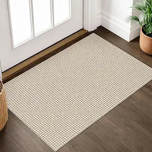 Small Area Rug 2x3 Washable Woven Rugs Non Slip Rubber Backed Front Door Rugs Indoor Doormat Throw Rug Floor Carpet