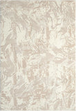Abani Terra Cream 5' x 8' Area Rug for Living Room, Bedroom - Abstract Wavy Pattern - Durable & Easy to Clean