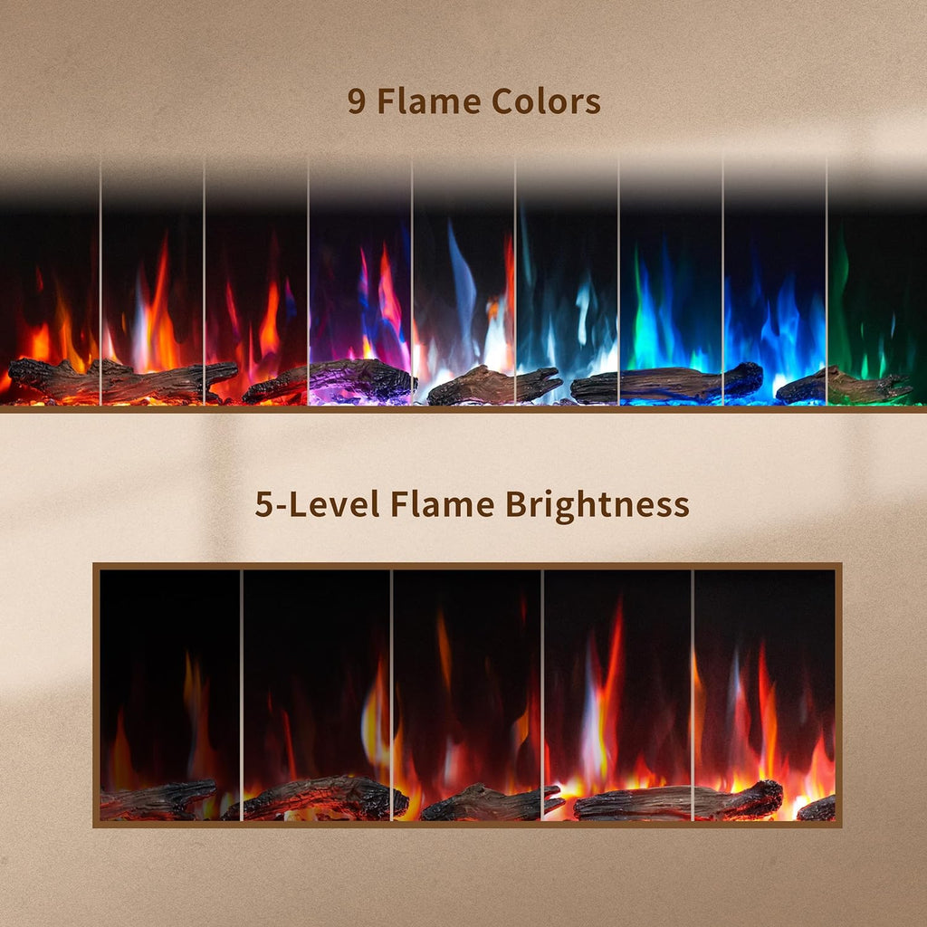42 Inch Smart Linear Electric Fireplace
