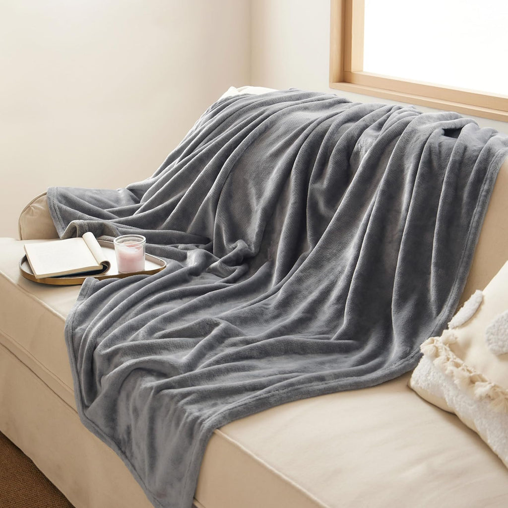 GentleSoft Fleece Throw Blanket, Couch, Travel, Camping, 50x60 inches