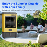8979CFM Portable Swamp Cooler, Evaporative Air Cooler with 36 Gal Water Tank, Continuous Auto Fill, 3 Speeds