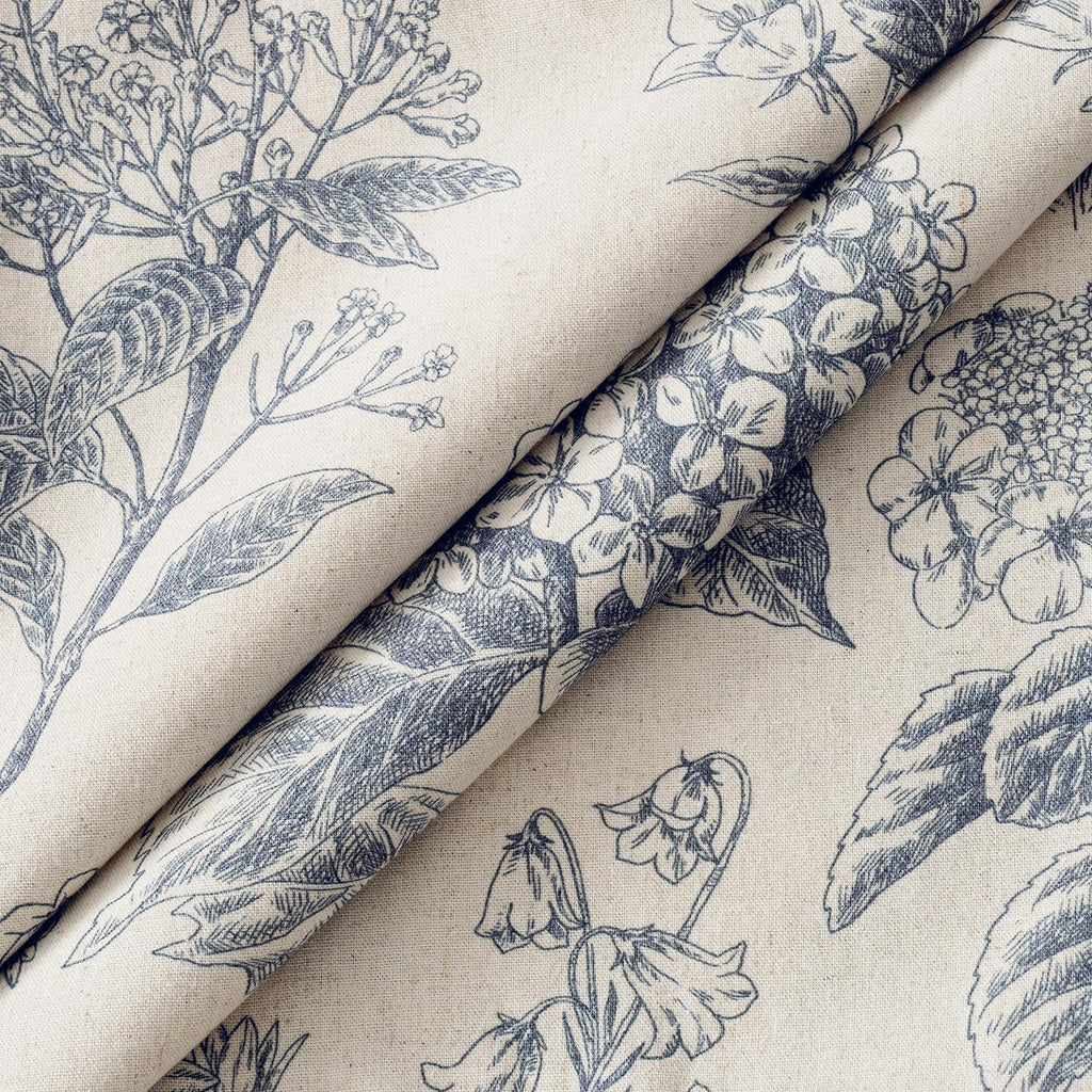 Set of 2 Decorative Floral Neutral Pillow Covers 18x18 Inch Light Blue Hydrangea Print Outdoor Boho Vintage Throw