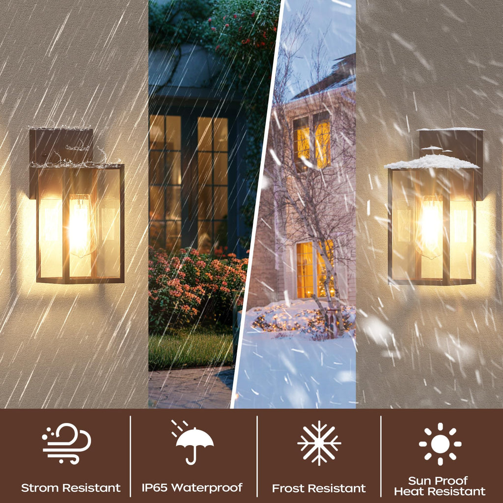 Outdoor Front Porch Light Wall Mount, Exterior Lighting Fixtures