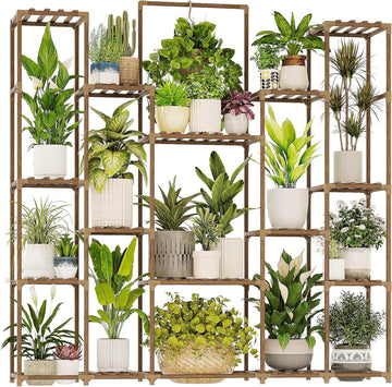 Plant Shelf Indoor Hanging Plant Stand Outdoor Large Plant Shelves Tall Flower Holder wooden plant stand for Multiple