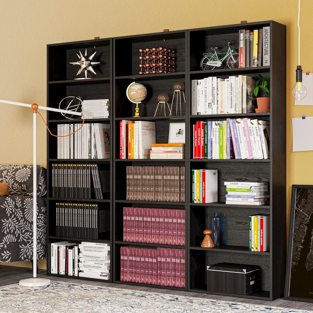 Bookshelves and Bookcases Floor Standing 6 Tiers Display Storage Shelves 70 in Tall Bookcase Home Decor Furniture
