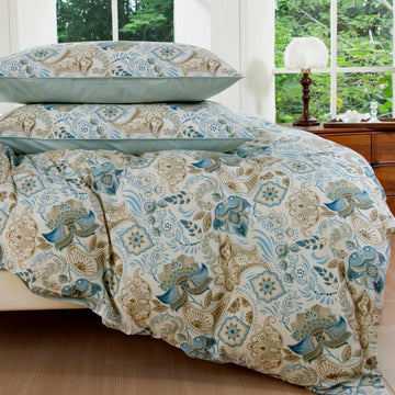 Vintage Classic Rural Paisley Flower 3Pcs Duvet Cover Set