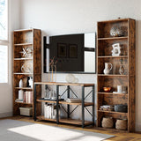 Industrial Bookshelves and Bookcases Floor Standing 6 Shelf Display Storage Shelves 70 in Tall Bookcase Home Decor