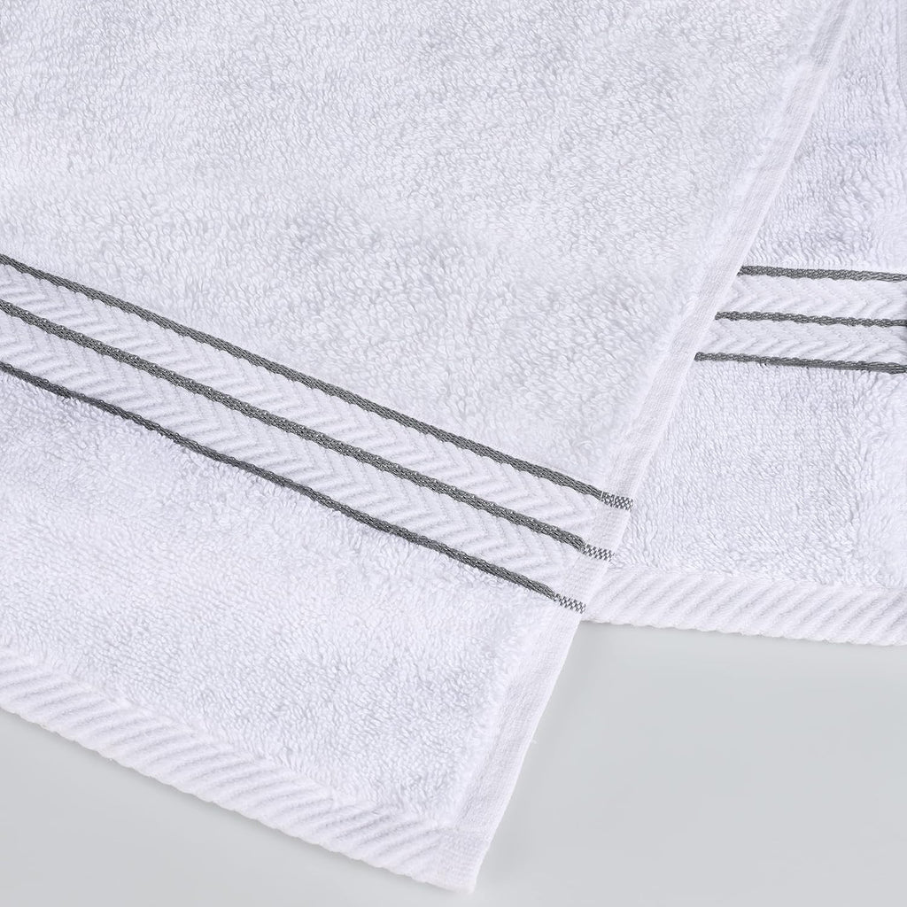 Hotel Turkish Cotton 6 Piece Towel Set, Ultra Plush Spa Quality Heavyweight Essentials , Thick Absorbent and Soft