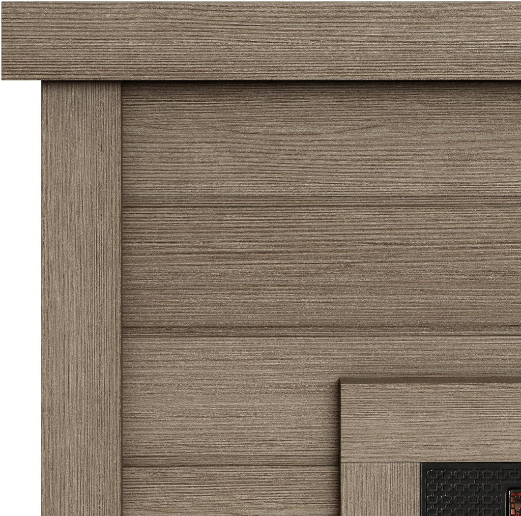 Wall Mantel Electric Fireplace, Barstow Acacia