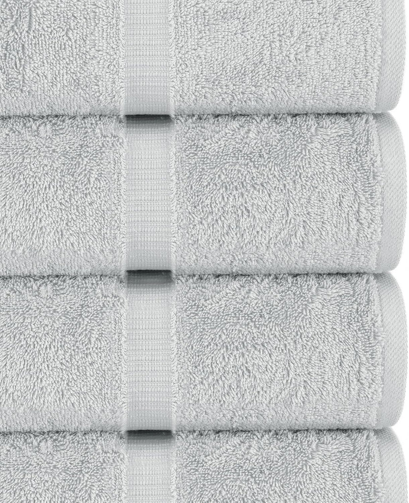 6 Piece Towels Set, 100% Cotton Luxury Turkish Towels , Soft Absorbent Bath Towel Set with 2 Bath Towels 2 Hand