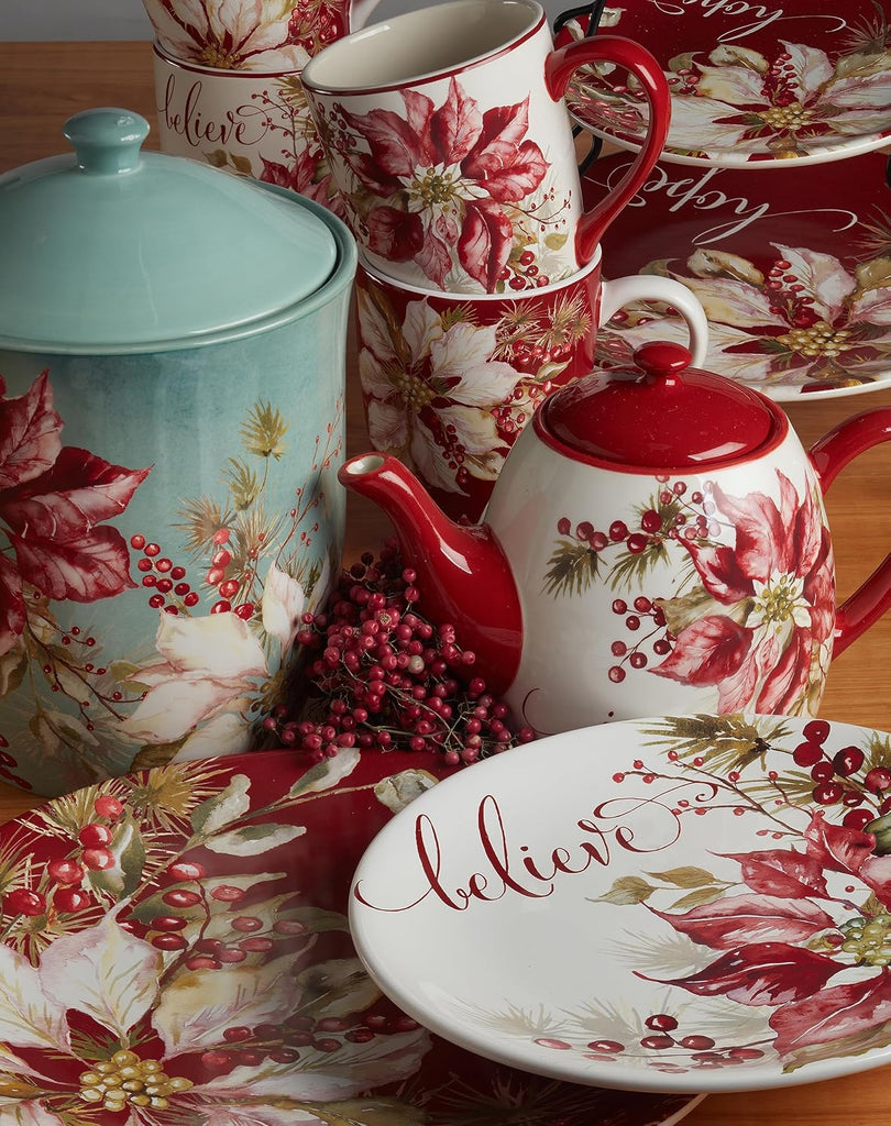 Winters Joy 16 Piece Dinnerware Set, Service for 4