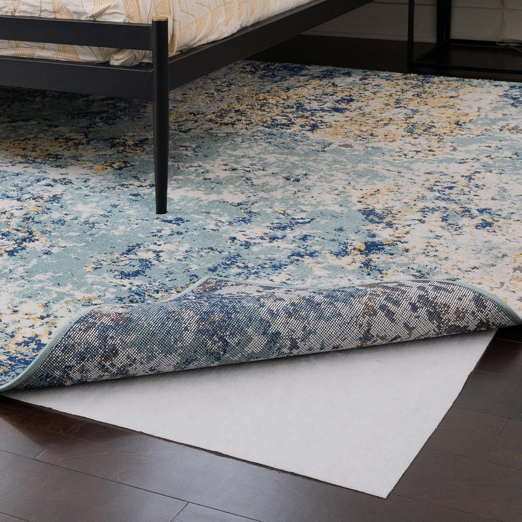 3' x 5' - Non-Slip Rug Pad, Non Skid Pads for Hardwood, Vinyl, Tile, Laminate Floors, Keep Area Rugs - Set of 15