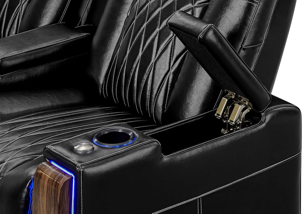 Tuscany Executive Premier Home Theater Seating with Heat & Massage
