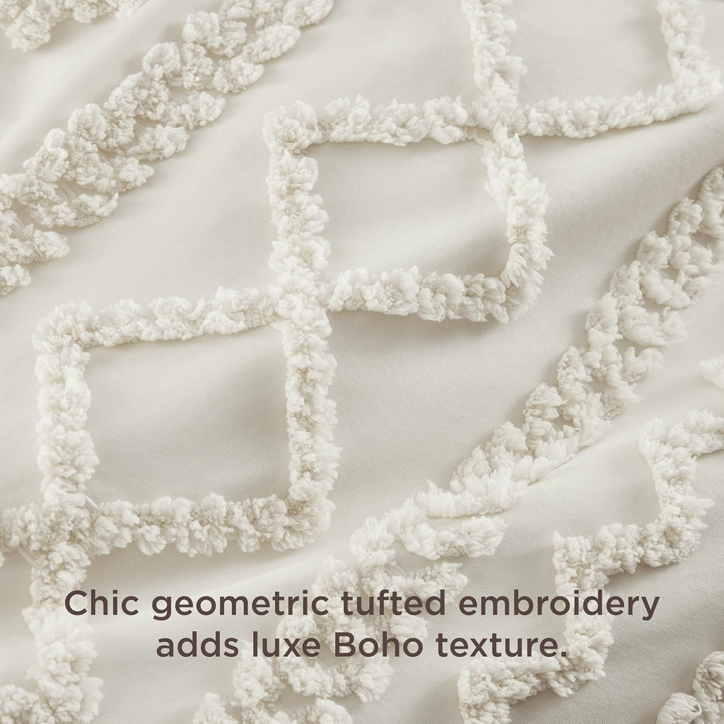 Boho Duvet Cover, Soft & Comfortable Elegant Design Boho Bedding for Decoration, Machine Washable Comforter