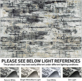 8x10 Area Rugs Washable Rug: Large Modern Abstract Living Room Rug Soft Anti-Skid Thin Carpet Indoor Floor