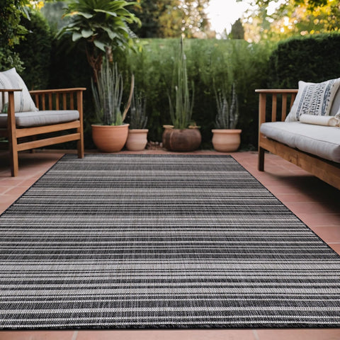 Stripe Outdoor Rug 5x7 Washable Outside Carpet for Indoor Patio Porch Waterproof Easy Cleaning Non S