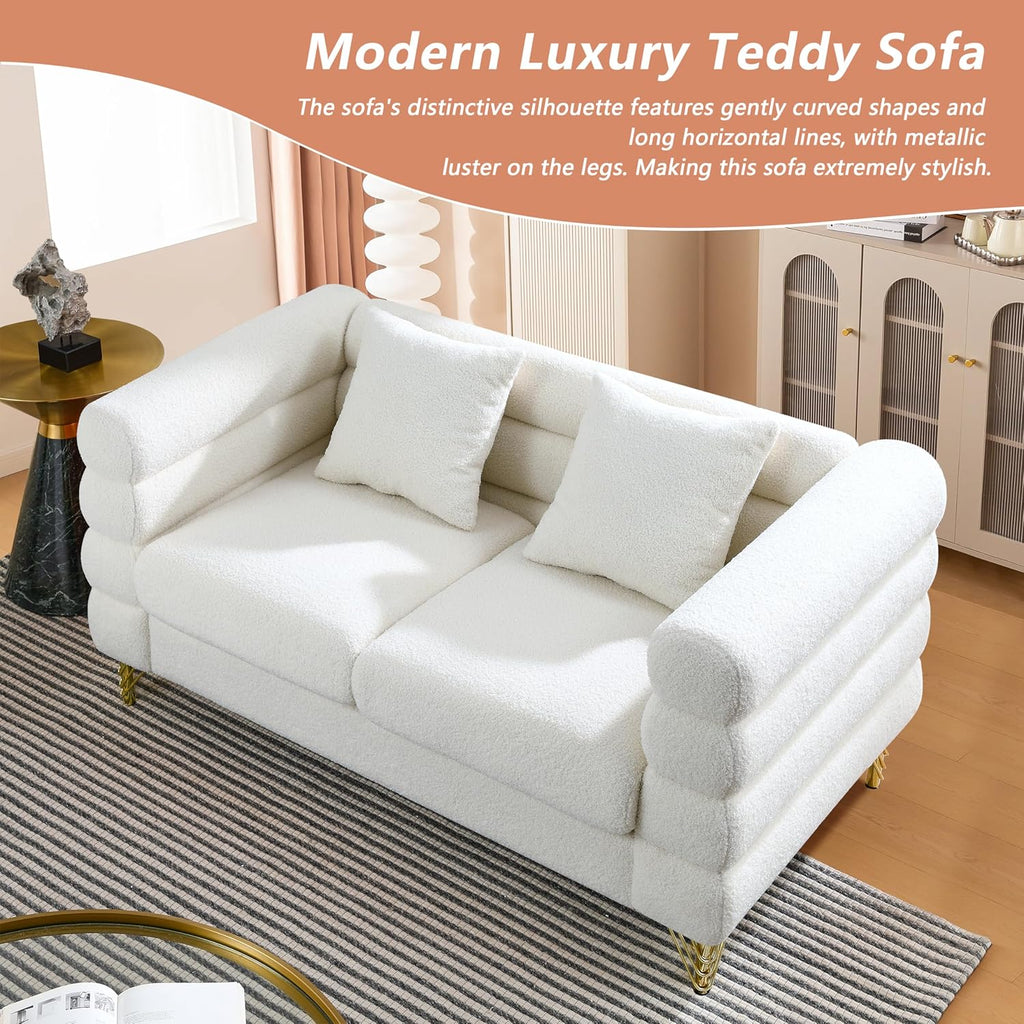Luxury Teddy Sofa Set for Living Room, Modern Decor Furniture Sectional Sofa