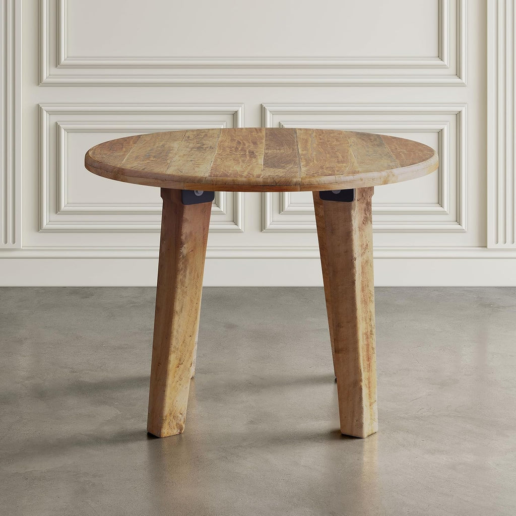 Jofran Reclamation 42" Rustic Reclaimed Solid Wood Round Dining Table
