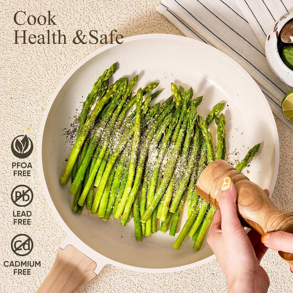 Pots and Pans Set, Nonstick Cookware Sets, 14pcs | Induction Cooking, Ultra Durable, Easy to Clean, Even Heating