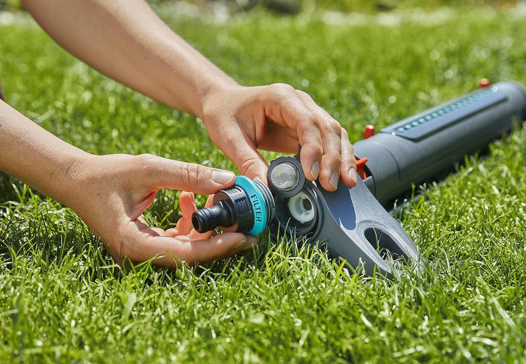AquaZoom S Rectangular oscillating Sprinkler: Sprinkler for Watering Areas of 9-150 m2, Range 3-15 m, Spread 3-10 m