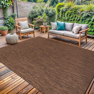 Washable Indoor Outdoor Rug Weather Resistant Carpet Modern Solid for Porch Deck Balcony Backyard Pa