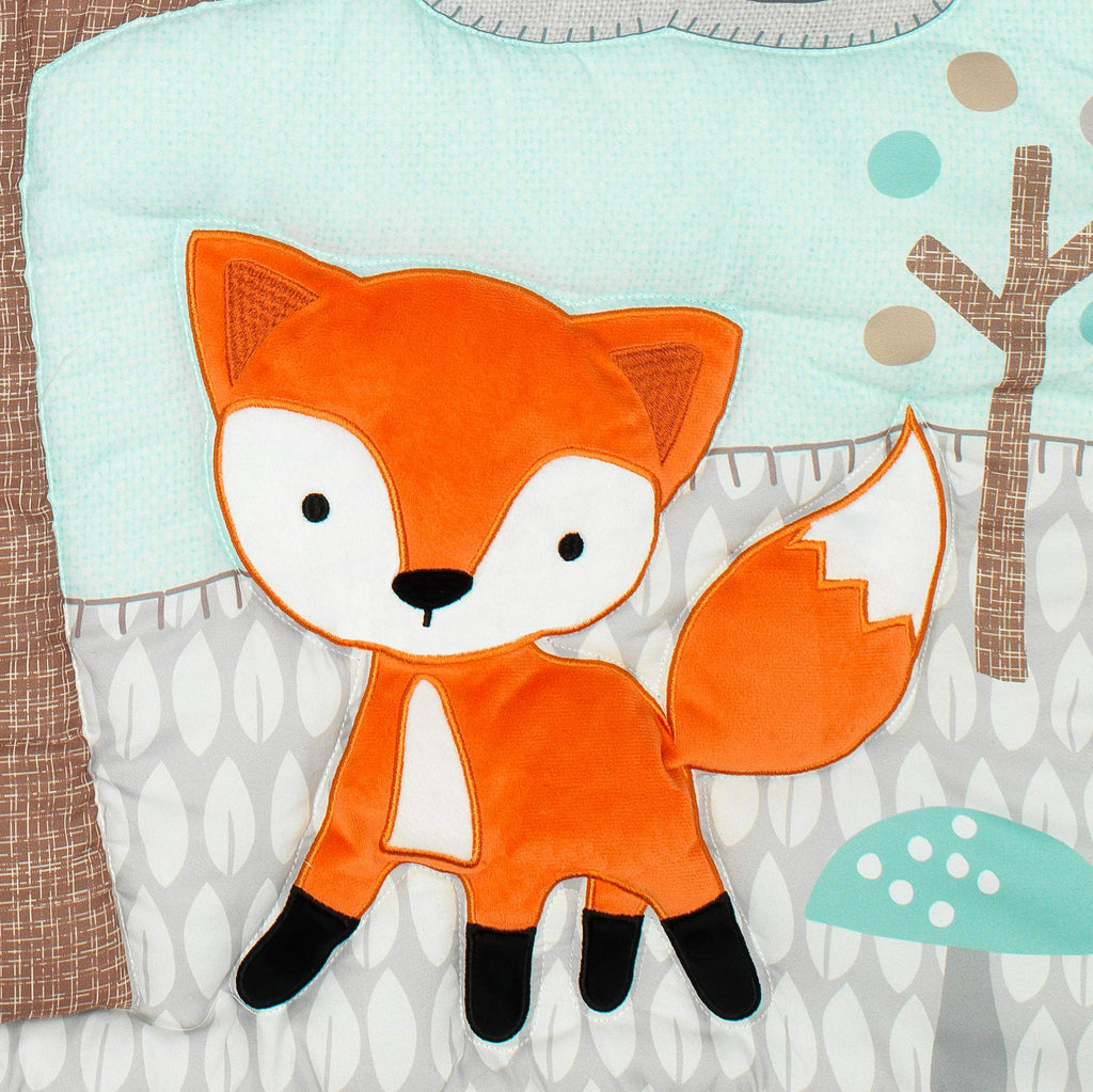 Woodland Friends 3Piece Crib Bedding Set, Multicolor