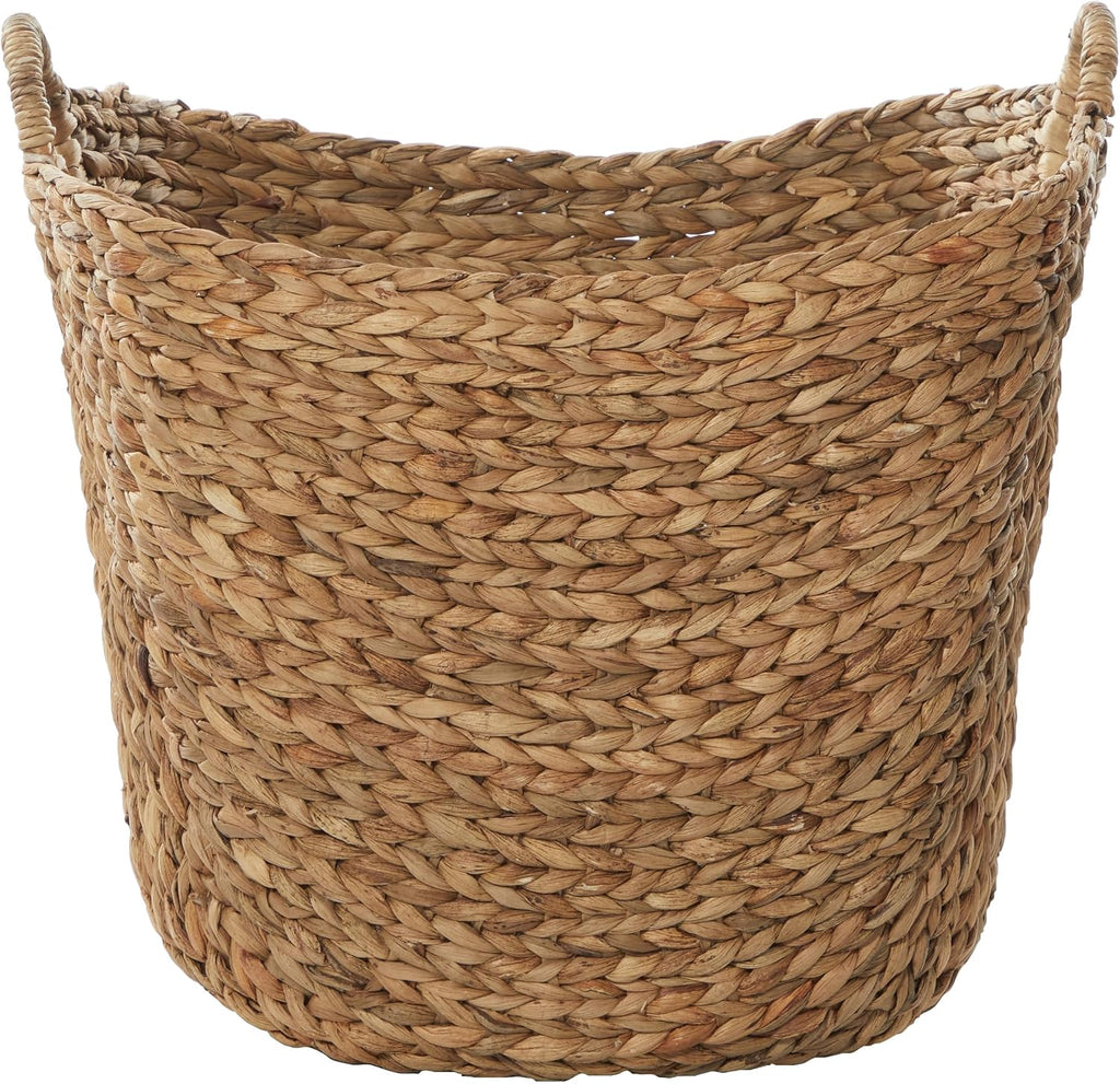 79 Seagrass Storage Basket, Large Woven Basket, 20" x 18" x 19", Brown | Handmade decorative and functional basket